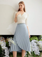 MOTF PREMIUM SOLID PLEATED WRAP SKIRT